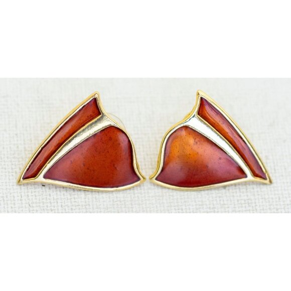 Vintage Clown Fish Pattern Stylish Stud Earrings - H1 - Picture 2 of 3